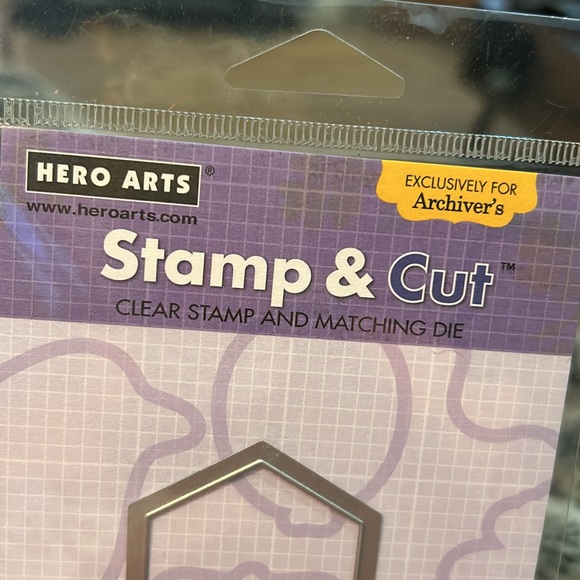 New Set of 2 thin metal die cuts and clear stamps for planner paper crafting - Picture 9 of 15